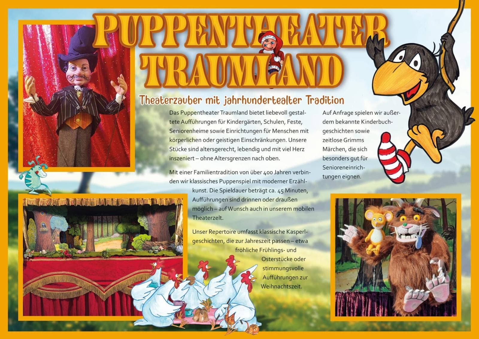 Plakat: Theaterzauber mit jahrhundertealter Tradition